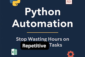 automate excel, data entry, and repetitive tasks using python