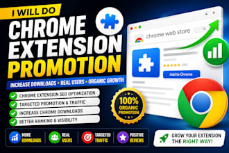 do chrome extension promotion, increase chrome downloads and extension marketing