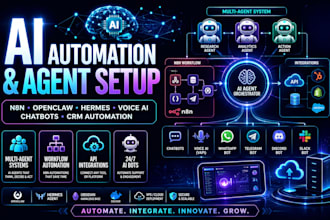 setup hermes agent obsidian multi agent n8n vapi voice agent openclaw agent crm