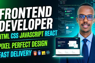develop portfolio websites using HTML CSS javascript