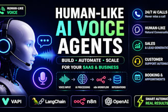 develop human like ai voice agents using vapi, n8n, and langchain for your saas