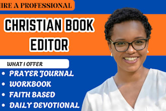 proofread, edit christian book, theology, memoir, self help, daily devotional