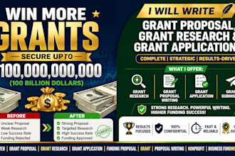 write grant proposal, grant research and grant applications