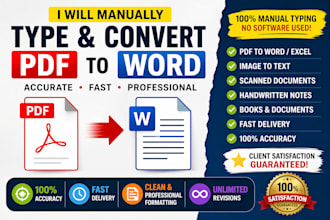 convert PDF to word, image to text, and retype scanned documents