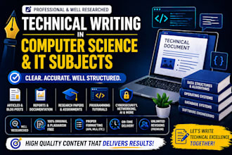 do professional technical writing in computer science and IT
