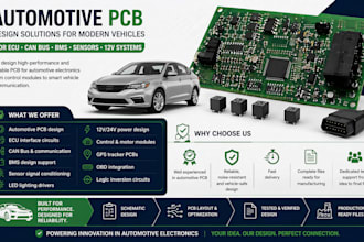 do automotive pcb for ecu, can bus, bms,  sensors and 12v systems