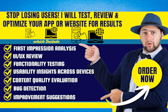 do analysis, testing, review, audit website, mobile apps, software, video games