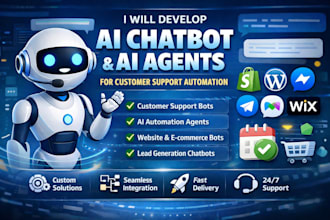 develop ai chatbot ai agents for customer support automation