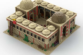 design custom lego moc, 3d models with bricklink studio files and instructions