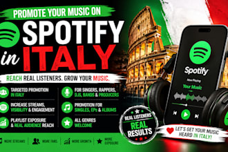 do spotify music promotion in italy