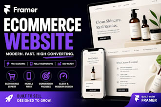 build a high converting ecommerce website in framer with modern UI UX