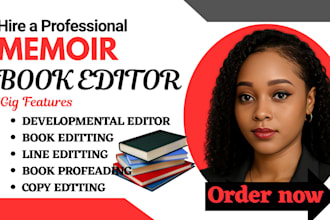 edit your memoir and autobiography from developmental editing to proofreading