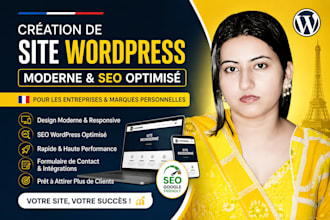modern french wordpress site internet with SEO