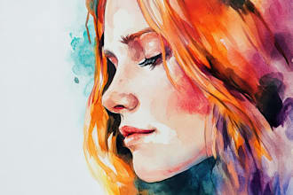 paint custom watercolor illustration