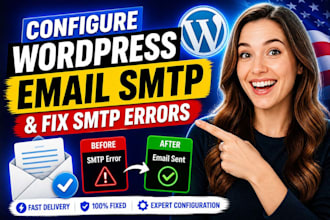 configure wordpress email SMTP and fix SMTP errors