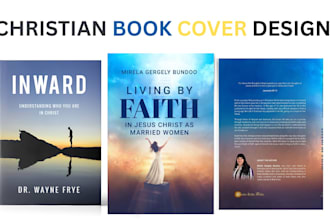 design christian book cover, religious book devotional amazon kindle paperback