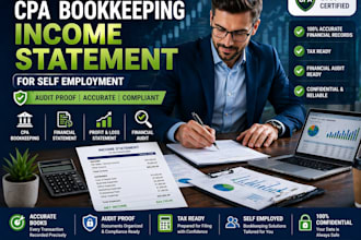 prepare CPA bookkeeping  CPA mortgage letter  manage quickbooks as licensed CPA