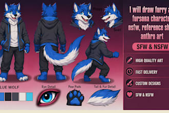 draw nsfw furry art furry ref sheet fursona character furry reference