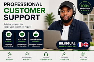 provide bilingual french  english customer service support