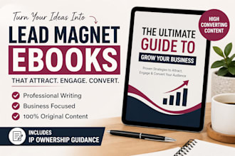 create a lead magnet ebook and provide intellectual property protection