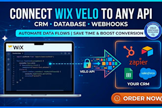 connect wix velo to any external API, CRM, or database