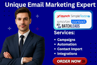 setup smarter contact, launch control, batchleads, simpletexting, streettext