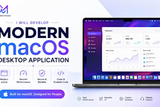 develop a modern macos desktop application with clean ui and smooth performance