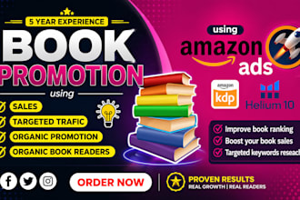 build amazon book promotion book marketing ebook promotion and using KDP ads