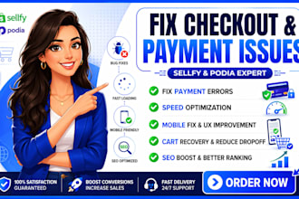 sellfy podia checkout bug payment fail slow load mobile issue seo fix cart drop