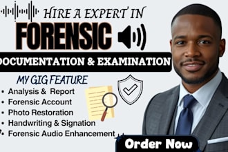 do forensic document examination, handwriting analysis and signature verificatio