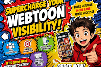 promote your tapas, manga or webtoon to a niche targeted audience