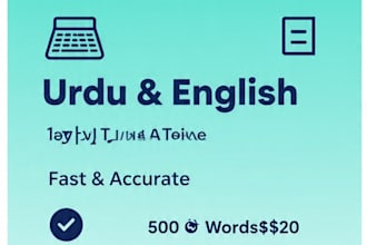 do fast urdu english typing and PDF word conversions