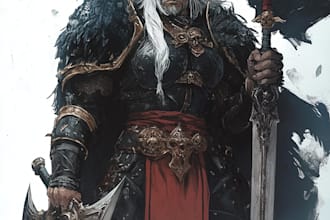 draw anime character art for you