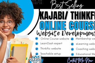 kajabi, teachable, thinkific online course website for coaches and instructors