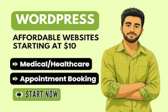 design a professional medical or clinic website on wordpress