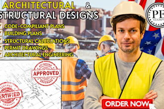 provide architectural and structural design for code compliant building plans