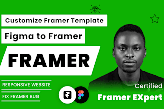 convert figma to framer, customize framer template, framer