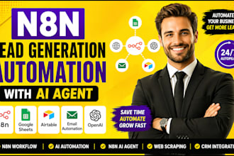 build n8n lead generation automation and ai agent for your business