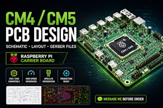 design pcb schematic layout raspberry pi compute module cm4 cm5 carrier board io