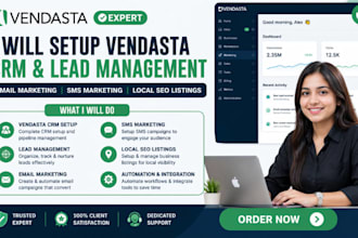 setup vendasta CRM lead management email SMS marketing local SEO listings