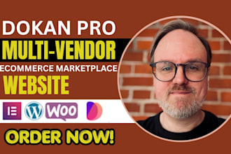 build multi vendor ecommerce marketplace with dokan pro or wordpress website