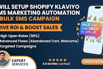 do bulk SMS marketing, text message campaigns and klaviyo email automation