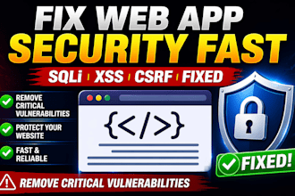 patch security vulnerabilities in your web application