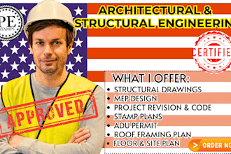 deliver architectural and structural engineering for adu building permits