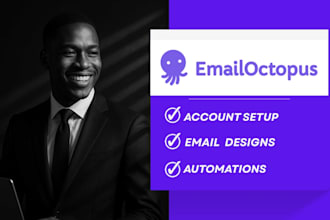 build your emailoctopus account, design your email octopus templates, workflows