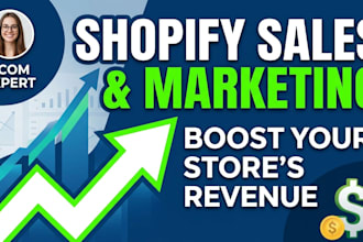 do shopify marketing and redesign to increase shopify sales and conversion rate