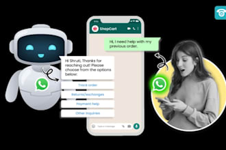 build an ai chatbot, whatsapp bot virtual assistant for your business custom bot