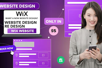 design or redesign your wix website landing page expert