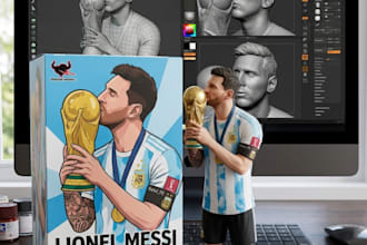 create custom 3d figurine from your photo with unique background