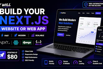 build a nextjs web app with backend and API integration